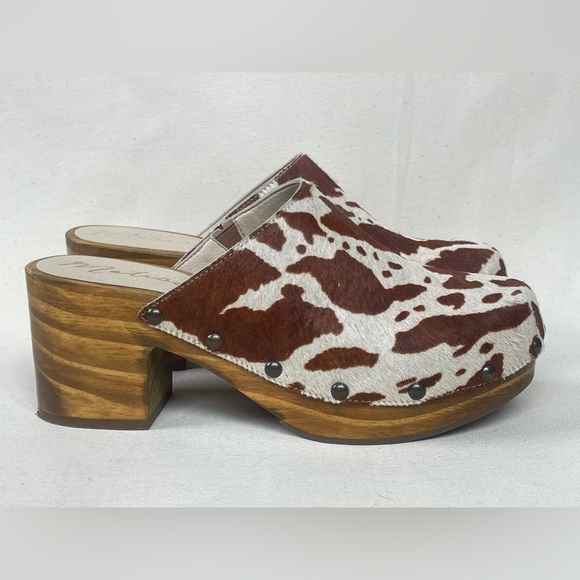 Matisse holly cowhide wood clog size 7 made in Brazil - Picture 2 of 10